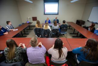 Students in a classroom