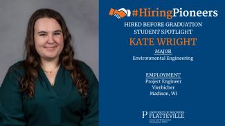 Kate Wright, Hired Before Graduation