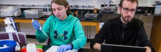 Students in chemistry lab