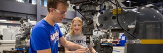 UW-Platteville students working in the Huff Family Innovation Center