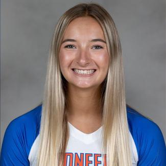 Maddie Cooley, a student athlete, poses for her headshot