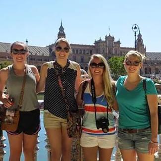 group of UW-Platteville students abroad