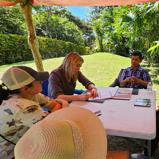 UW-Platteville students in Panama working with clent