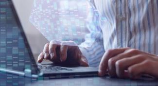 A close up of someone working on a computer